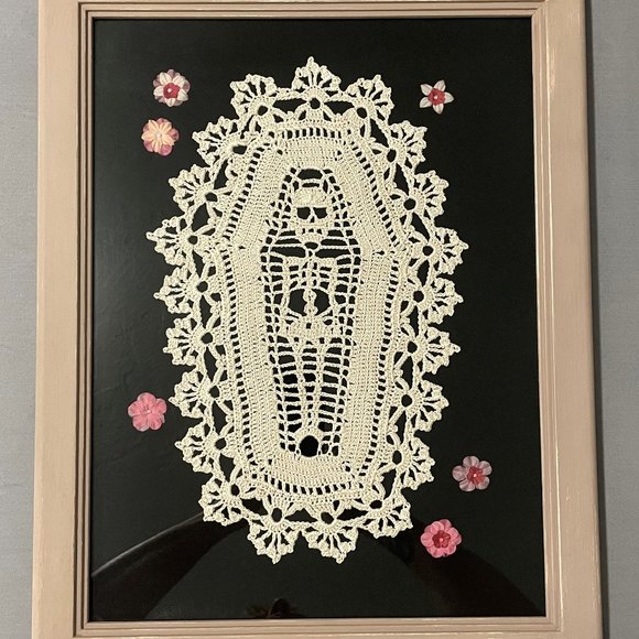 Handmade Other - Handmade Wall Hanging Skeleton Crochet